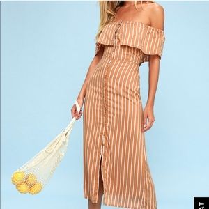 Striped Lulus button up dress